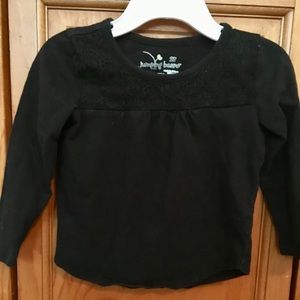 Long sleeve top with stitching